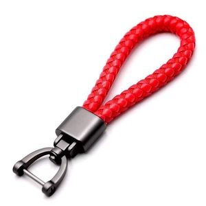 Portachiavi Minimalista Creativo in Corda Intrecciata a Mano, Anello Portachiavi Antifurto con Fibbia a Ferro di Cavallo in Lega di Zinco per Uomini e Donne - Product Image 6