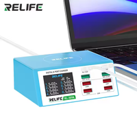 Multifonctionnel RELIFE RL - 309A, 8 interfaces pour une charge rapide, adapté aux téléphones mobiles et tablettes de marque grand public