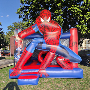 Thương mại <span class=keywords><strong>Inflatable</strong></span> nhà bị trả lại <span class=keywords><strong>Spiderman</strong></span> chủ đề <span class=keywords><strong>Inflatable</strong></span> bouncy nhà lâu đài tùy chỉnh nhảy lâu đài với đường hầm nhỏ - Product Image 2