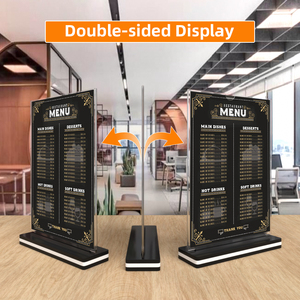 Double Side A4 Bảng menu hàng đầu thẻ hiển thị nhựa AD giữ dấu hiệu Pop chủ K-6029 - Product Image 4