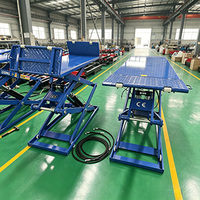 Pont élévateur à ciseaux encastré 3500 kg certifié CE, 1,8 m, en acier au manganèse épaissi, hydraulique, petit élévateur à ciseaux pour réparation automobile