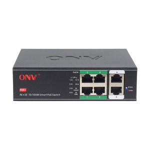 Switch Poe a lunga distanza ONV porte PoE 4*10/100M e porte Uplink RJ45 2*10/100M per CCTV - Product Image 1