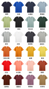 Solid Color Custom Heat Transfer Printing Logo <b>Plain</b> O-Neck Breathable 100% Cotton Blank Men's Short Sleeve Regular Fit T-Shirt - Product Image 2