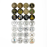Marqueur de balle de haute qualité en acier inoxydable, accessoires de golf, logo personnalisé, marqueur de golf en vrac, marqueurs de position de golf