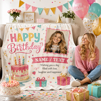 Couverture en flanelle polaire personnalisée avec logo photo imprimé, super douce, légère, lavable, pour canapé, lit, cadeau, OEM ODM