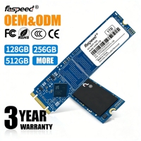 قرص صلب داخلي من نوع M.2 2280 NGFF SATA SSD بسعة 128 جيجابايت/256 جيجابايت/512 جيجابايت من فاسبيد