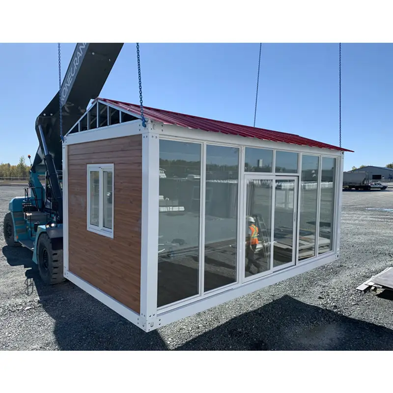 prefabricated prefab moveable box boxable garden office Kit set china cheap modular container house homes cabin for sales