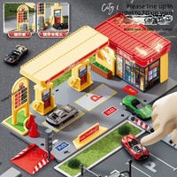 Cadeaux de maternelle, série amusante sur les paysages urbains, jouets, kits de modèles de scènes réalistes pour enfants