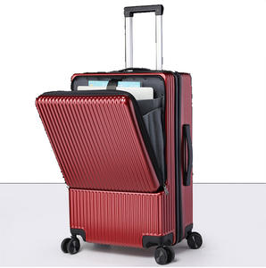 알루미늄 프레임 PC 기내용 캐리어 TSA 잠금장치 20인치 하드케이스 프론트 포켓형 - Product Image 4