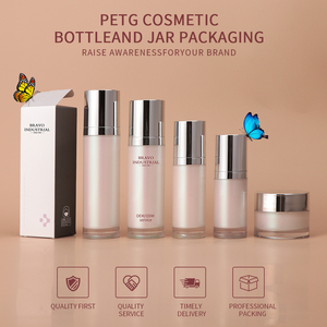 Bravo công nghiệp OEM/ODM sang trọng PETG nhựa mỹ phẩm chai Set hot đóng dấu bề mặt cho chăm sóc da mặt kem <span class=keywords><strong>lotion</strong></span> Jar - Product Image 6