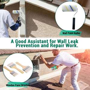 Kit d'agent de revêtement transparent imperméable invisible, mastic isolant intérieur et extérieur, brosse en bois, spatule, travail résistant aux coupures - Product Image 3
