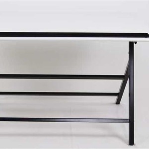 Table à dessin à angle réglable 120x90x116 cm en métal blanc autoportante pour bureau, salle d'étude et de formation - Product Image 2