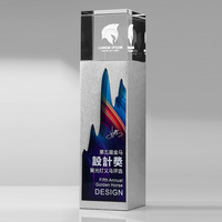 Trophée en cristal métallique personnalisé Plaque de récompense personnalisée avec médaille en cristal de verre Gravure au laser Durable pour cadeau de bienvenue