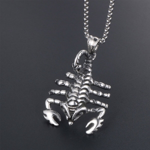 Collier de <span class=keywords><strong>scorpion</strong></span> pour homme et femme, bijou unisexe de couleur argent, pendentif de <span class=keywords><strong>Scorpion</strong></span>, Punk <span class=keywords><strong>Rock</strong></span>, cadeau de noël - Product Image 2