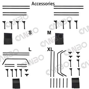 CanboPet-Cuna plegable para mascotas, cama elevada para exteriores, portátil, transpirable, con marco de acero - Product Image 4