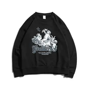 High Quality Street Wear Fashion Clothing Men clothing manufacturers Hoodie Angels print jumper custom hoodies