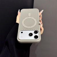 Nouvelle coque de téléphone personnalisée en nid d'abeille magnétique à dissipation thermique pour iPhone 18 Pro Max 17 16 15 14 13, coque de protection