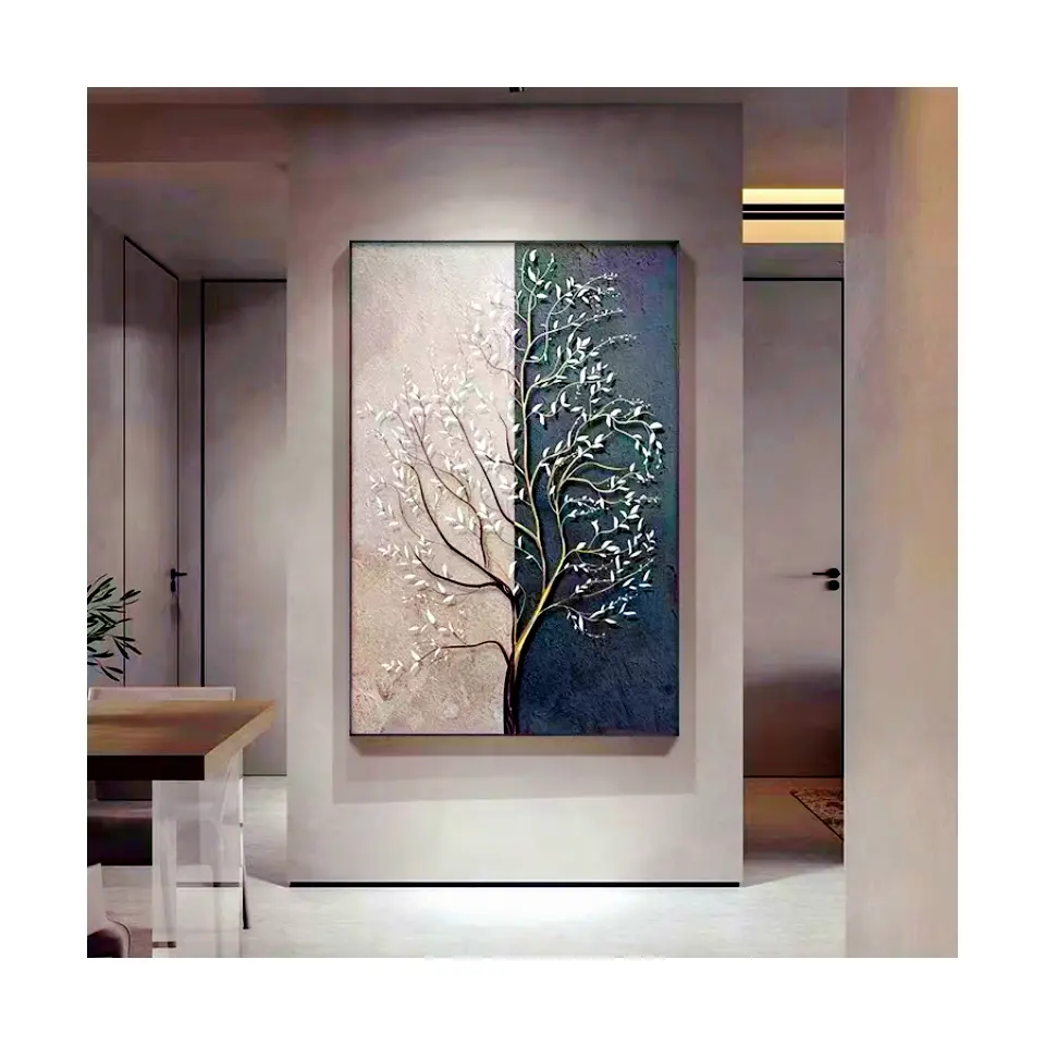 Póster de flores de paisaje nórdico marrón moderno, arte de pared impreso, pintura en lienzo enrollado para sala de estar, dormitorio, comedor, spa