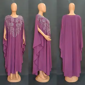 Robe Large Clothing European And Free Size Lace Long Burqa Dress Custom Your Logo