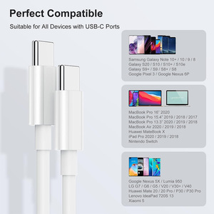 Cable USB-C PowerLine III de 100W para MacBook Pro, Carga Rápida, 1M, Blanco - Product Image 4