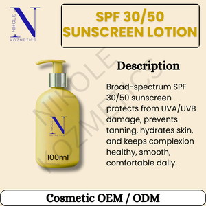 Loción de protección solar SPF 30 50, loción ligera de protección solar diaria, hidratante para rostro y cuerpo, segura para todo tipo de piel, cuidado natural - Product Image 6