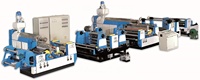 Machine de laminage de film à double surface et extrudeuse double en plastique