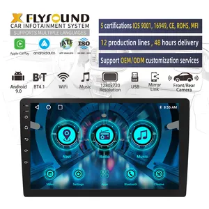 Flysonic Customized 10.1 Inch Multifunctional Full Touch MP5 Car Video Player Strong R D Capabilities For OEM ODM Car Radio
