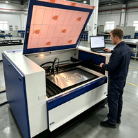 Machine de découpe et de gravure laser numérique CNC 2-en-1 1390, compatible OEM/ODM, pour cuir, tissu, bois, tôle et cristal