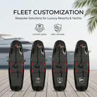 Planche de surf à moteur personnalisable en composite de graphite, couleur anthracite texturé, 12KW, moteur brushless, rechargeable, pour la course et les sports nautiques