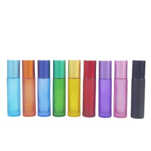 10ml verre clair cristal rouleau bouteille rechargeable pierre précieuse rouleau sur huiles essentielles avec éclats de pierre bouchon à vis étanchéité - Product Image 4