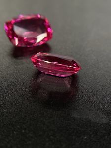 Coussin rectangulaire coupe fantaisie pierre précieuse de laboratoire rose intense 15*11mm diamant en vrac de grande taille pour la fabrication de bijoux de bague de pendentif - Product Image 5