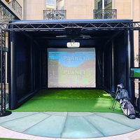 Simulateur de Golf Portable d'Intérieur Cadre en Acier En Gros à Bas Prix pour l'Entraînement