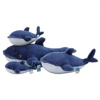 Adorable Peluche Créative en Coton Ultra Doux en Forme de Dauphin, Coussin de Câlin pour Enfants, Aide au Sommeil, Idéal pour Anniversaire