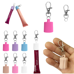 Porte-clés en silicone pour baume à lèvres, compatible avec les couvercles de baume à lèvres de 0,35 et 0,5 oz, bouchon de remplacement léger et portable - Product Image 1