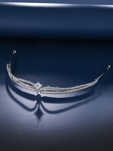 มงกุฎเจ้าสาวประดับเพชรซิร์คอนหรูหรา สำหรับงานแต่งงาน งานหมั้น งานพรอม งานวันเกิด และงานครบรอบ - Product Image 3