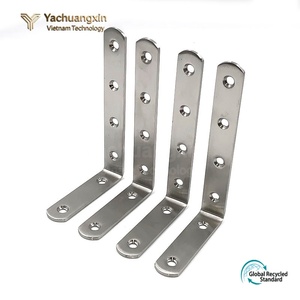 Yachuangxin Stainless Steel Flat <b>Corner</b> <b>Bracket</b> Connector <b>for</b> Home Installation - Product Image 5