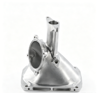Composants automobiles OEM ODM personnalisés en aluminium poli usinés CNC 5 axes, collecteur d'admission, collecteur d'air