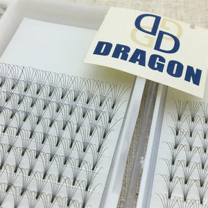 Dradon prêt à expédier ventilateurs préfabriqués à tige courte 120 ventilateurs Volume russe Extensions de cils préfabriqués 6d ventilateurs de volume préfabriqués - Product Image 2
