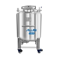 Réservoir de stockage en acier inoxydable pour eau, bière, lait, vin, cosmétiques, parfums, réservoir de stockage mobile