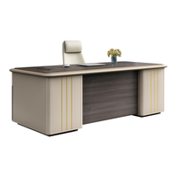 Escritorio DE OFICINA DE MADERA convertible de lujo moderno 2024 personalizado, mesa de CEO ejecutivo para estación de trabajo ejecutiva de lujo Boss
