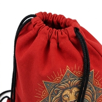 Sac à dos en toile de coton personnalisé avec impression sérigraphique, cordon de serrage, cadeau promotionnel pour événements sportifs et offres spéciales