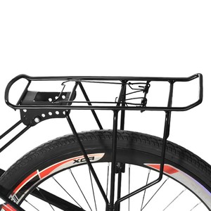 Porte-bagages arrière de vélo en métal massif, longueur 39 cm, porte-bagages durable pour vélo de montagne, accessoire de frein à disque - Product Image 2