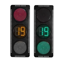 Feu de signalisation routière rouge-vert à faible consommation d'énergie, 300 mm (12 pouces), avec minuteur de compte à rebours, IP55, pour les intersections et les rondelles