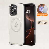 Étui de téléphone à support magnétique robuste pour iPhone 16 Pro Max 15 Plus 14 13 12 16e pu béquille en cuir couverture arrière