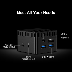 Mini PC Chuwi LarkBox Pro à succès, ordinateur avec Windows 10, Intel Celeron <span class=keywords><strong>J4125</strong></span>, 6 Go/128 Go, Bluetooth 5.1 - Product Image 6