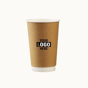Disposable Craft Paper Double Wall Coffee & Milk Tea Takeaway Cups Diameter Accept Logo Printing Accept Customized Logo Printing - Product Image 4