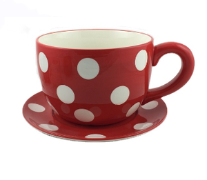 <span class=keywords><strong>Pot</strong></span> <span class=keywords><strong>de</strong></span> fleurs en forme <span class=keywords><strong>de</strong></span> tasse à café et soucoupe, <span class=keywords><strong>pot</strong></span> en dolomite, <span class=keywords><strong>pot</strong></span> en céramique peint à <span class=keywords><strong>la</strong></span> main - Product Image 6