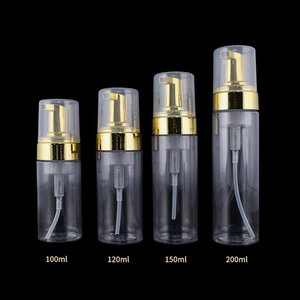 Bán Hot Rõ Ràng Nhựa PET Rỗng Mỹ Phẩm <span class=keywords><strong>Container</strong></span> 100Ml 120Ml Râu Dầu Lotion Chai Rửa Cơ Thể Bọt Bơm Chai - Product Image 2