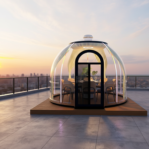 Domo Geodésico Transparente de Lujo, Impermeable y Resistente al Fuego, Casa Glamping, Igloo para Comer al Aire Libre, Uso Inmediato - Product Image 1