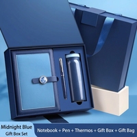 Coffret Cadeau d'Affaires de Luxe Personnalisé en Cuir : Carnet 100 Feuilles, Stylo et Tasse Isotherme – Idéal pour Promotion et Logo d'Entreprise